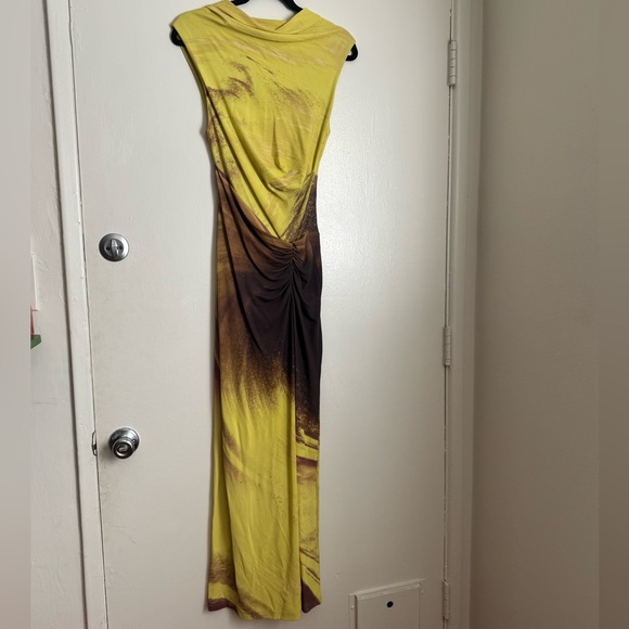 Simkhai Acacia Ruched Dress In Luminary Print - Picture 4 of 11